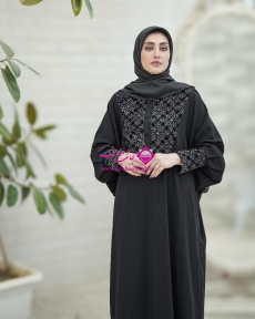 مانتو عبا هیبا دکمه دار