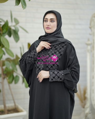 مانتو عبا هیبا دکمه دار MA ab hib43
