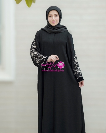 مانتو عبا گلدوزی گندم  کد 36 ma ga  24