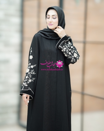 مانتو عبا گلدوزی گندم  کد 36 ma ga  24