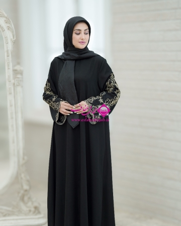 مانتو عبا گلدوزی دالبر  کد 34 ma ga24